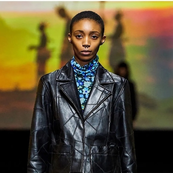 GANNI Floral Ruched Stretch Tulle Short Sleeve Crew Neck Bodycon Sheath Dress XS - Picture 2 of 16